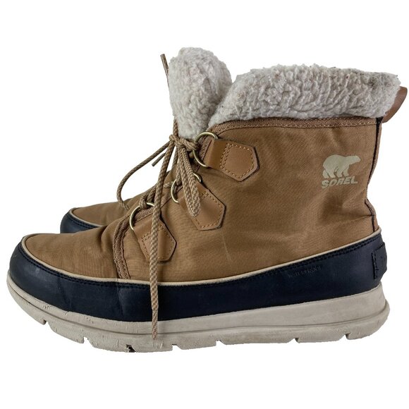 Sorel Shoes - Sorel Women Sz 11 Waterproof Lined Lace Up Rain / Snow Boot With Logo